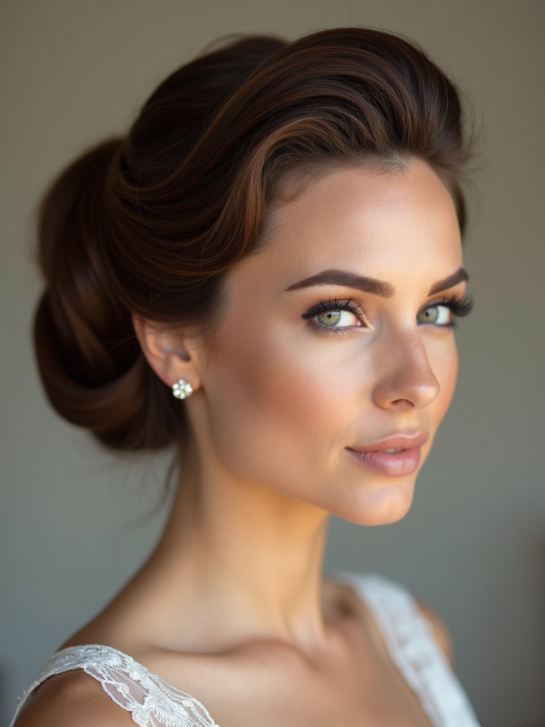 durable bridal bun preparation