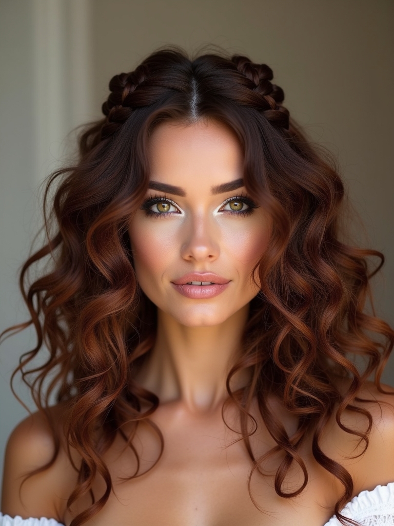 edgy braided wedding halo