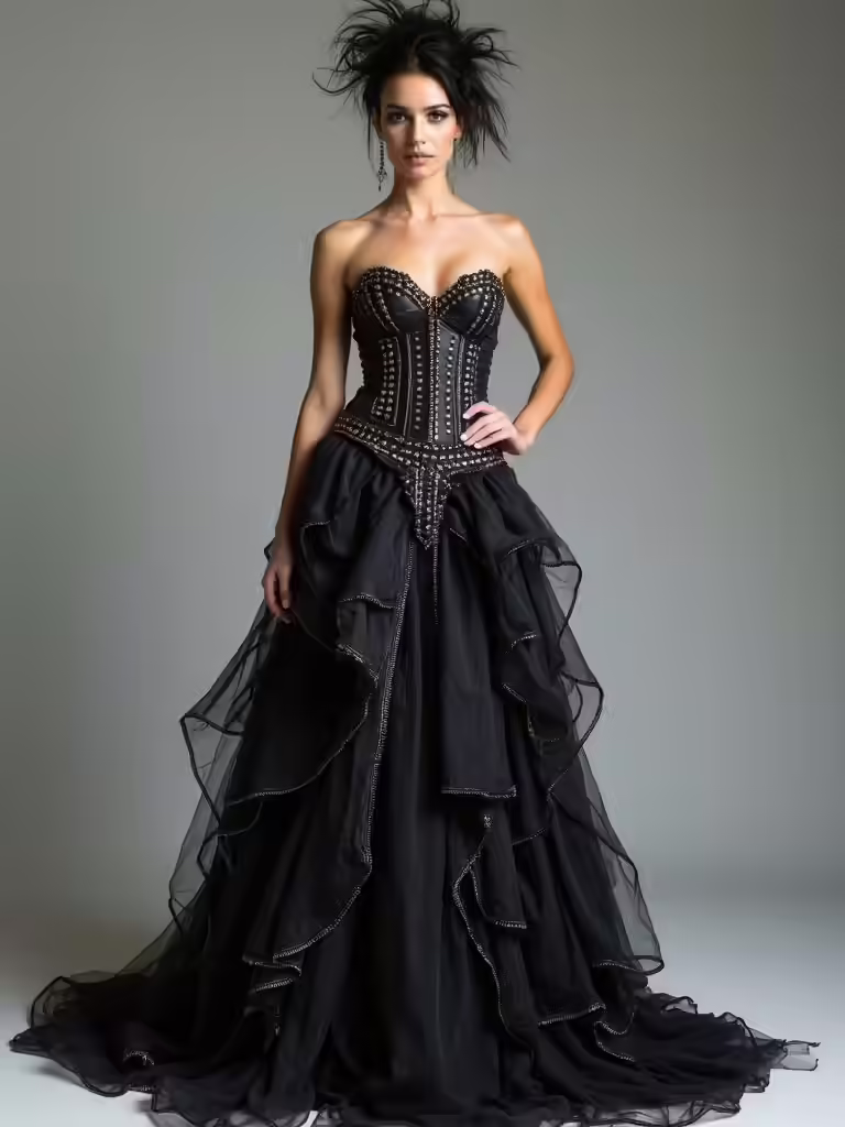 edgy punk wedding details
