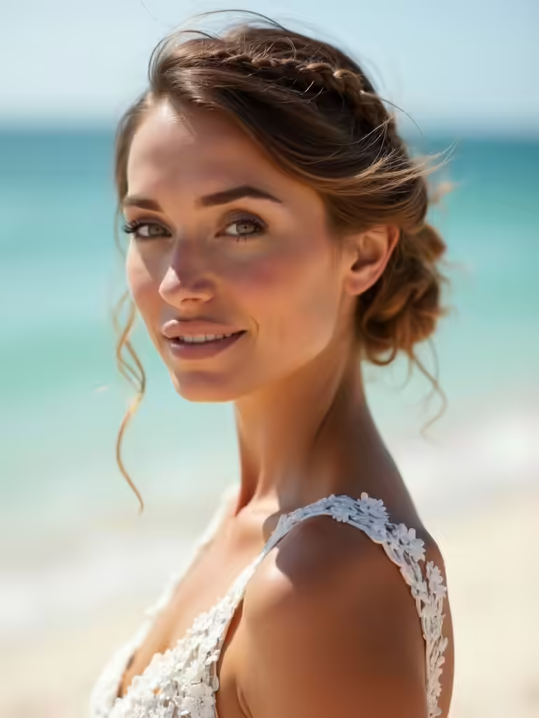 effortless beach ready chignon style