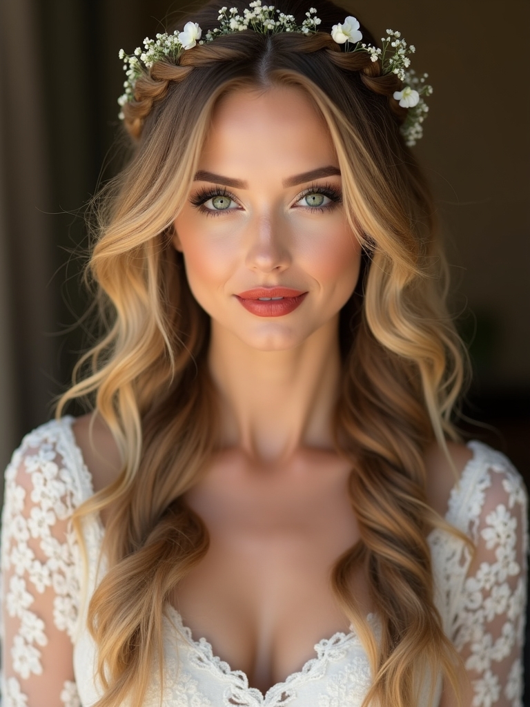 effortless bohemian wedding braids