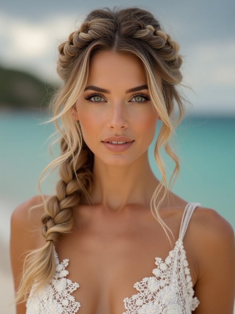 effortless boho beachy braids