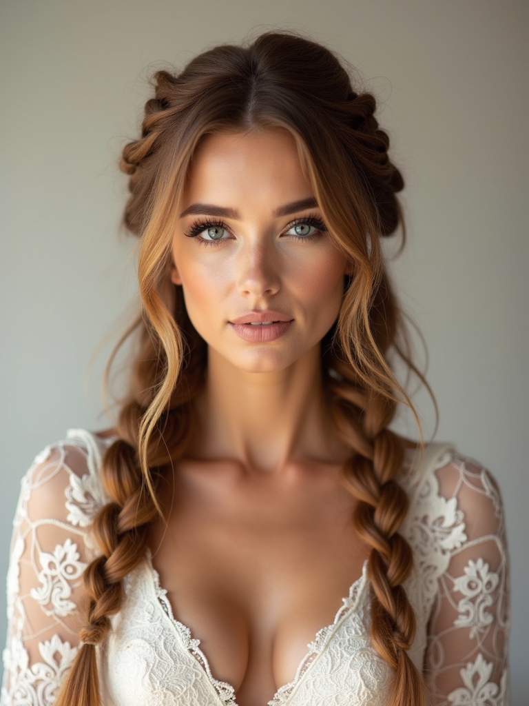 effortless boho braid elegance