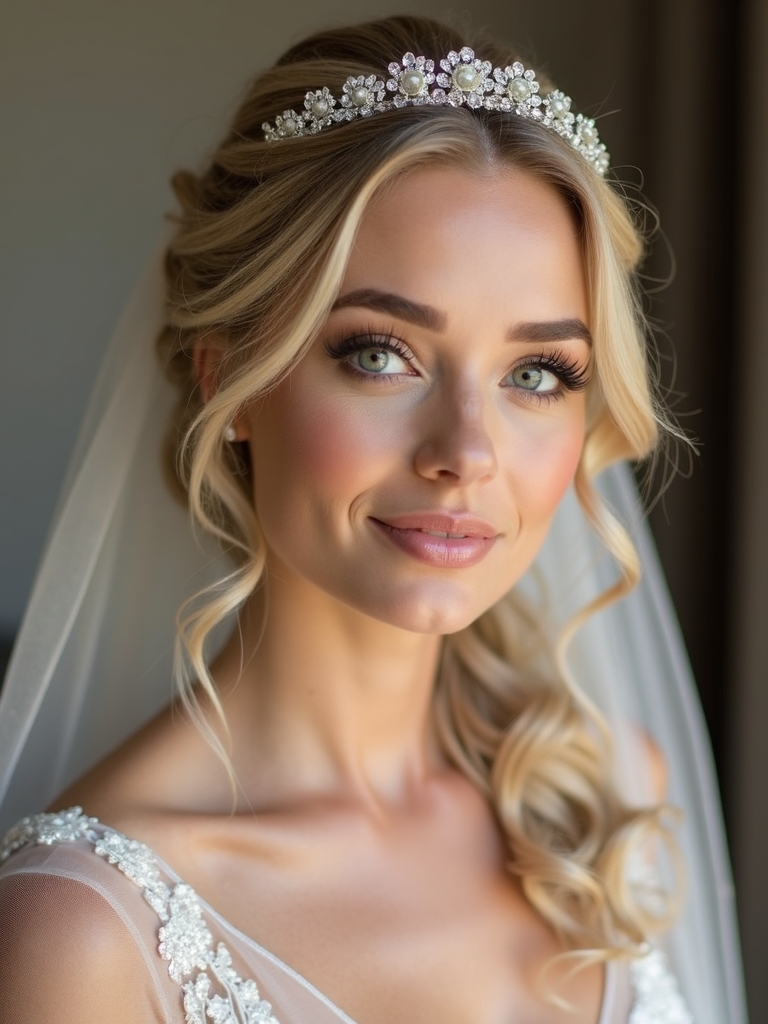 effortless bridal hair glow