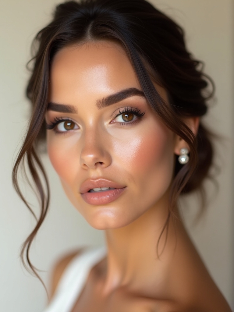 effortless bronze wedding glam