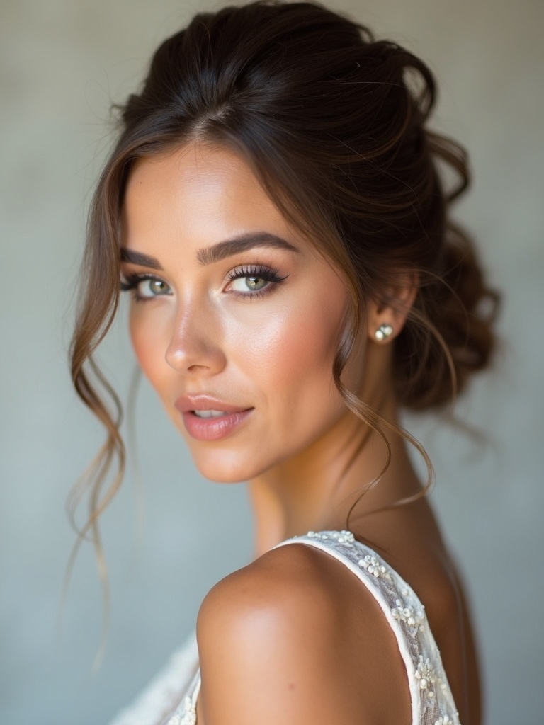 effortless chic half up bun