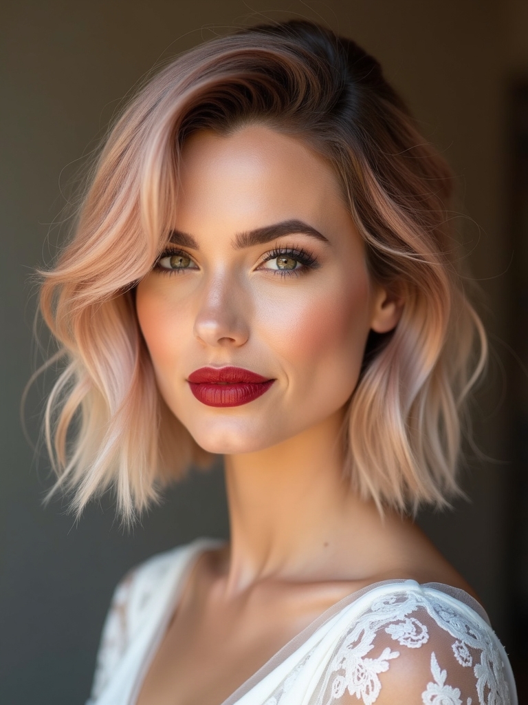 effortless intentional bridal bob