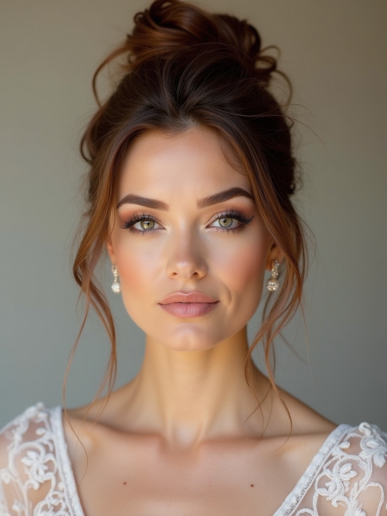 effortless messy bun elegance