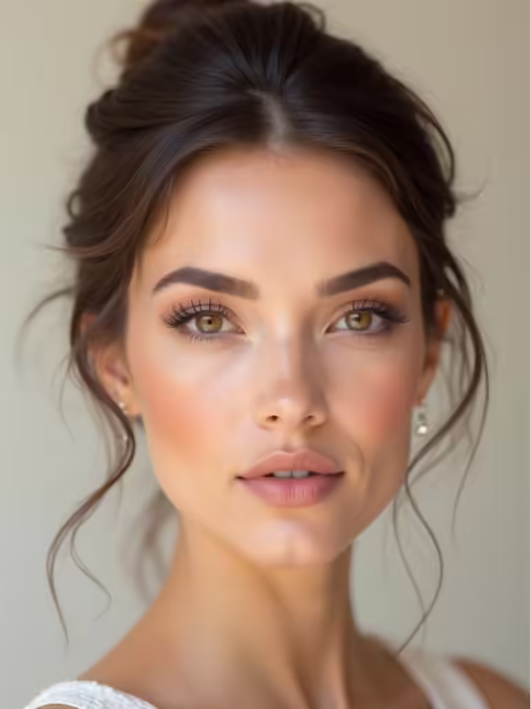 effortless natural bridal beauty