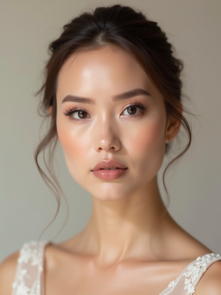 effortless natural wedding beauty