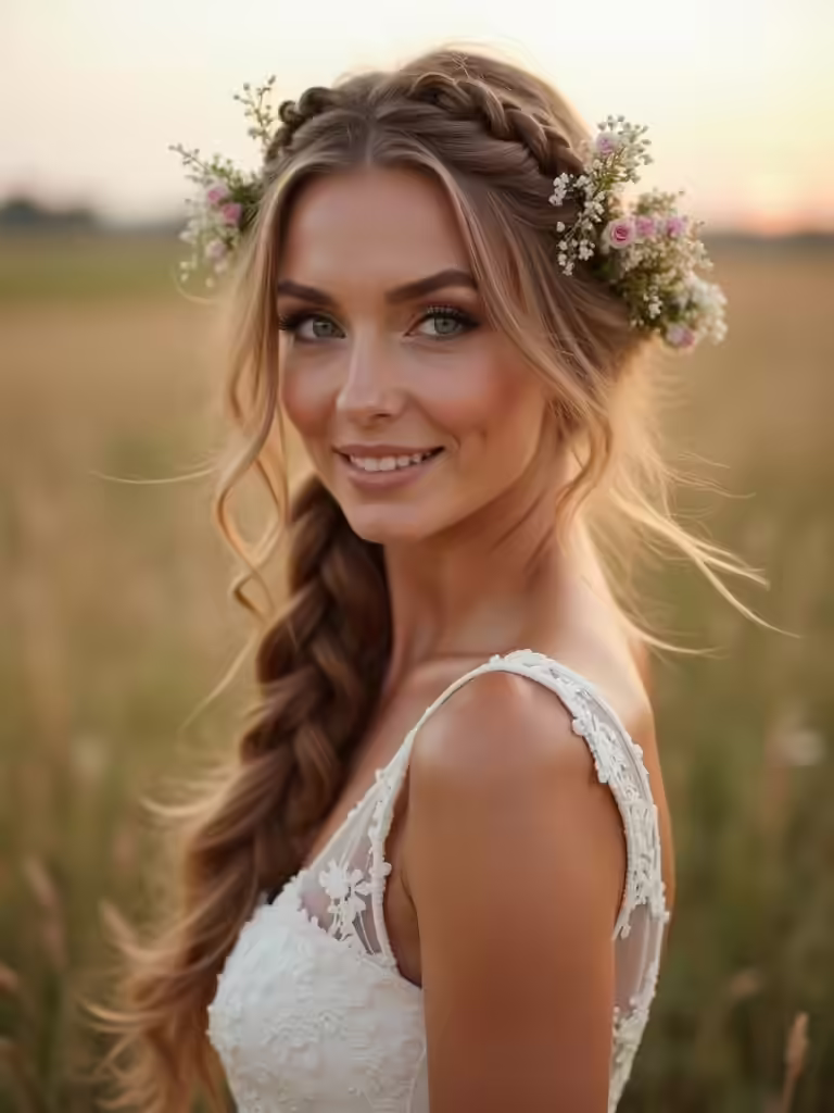 effortless outdoor wedding hairstyles