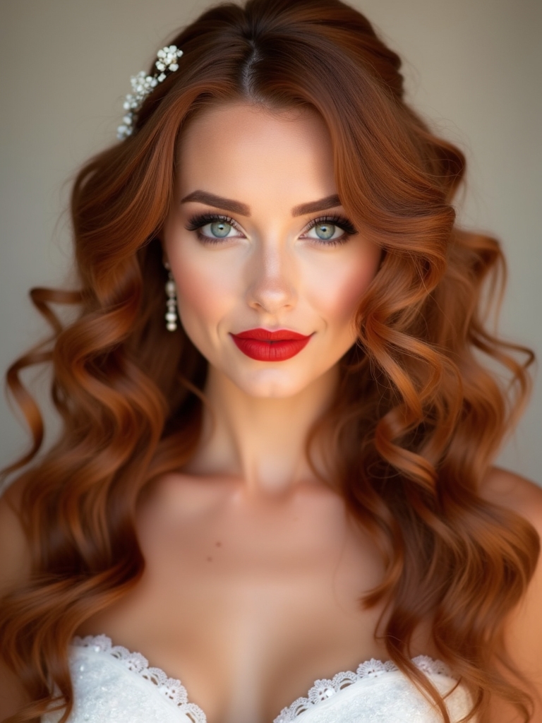 effortless romantic curls style