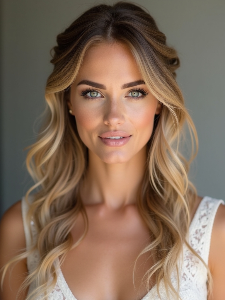 effortless romantic hairstyle option
