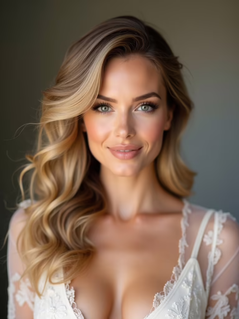 effortless romantic half up hairstyle