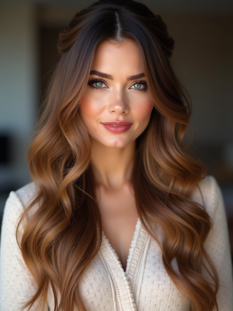 effortless romantic half up hairstyle