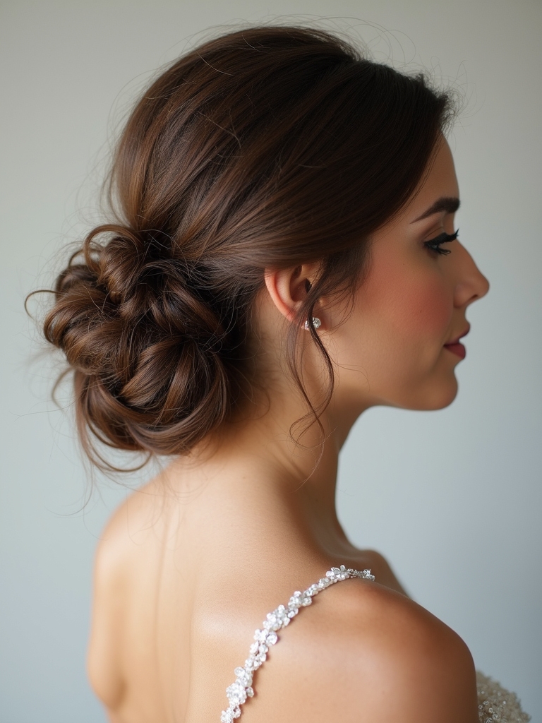 effortless romantic messy bun