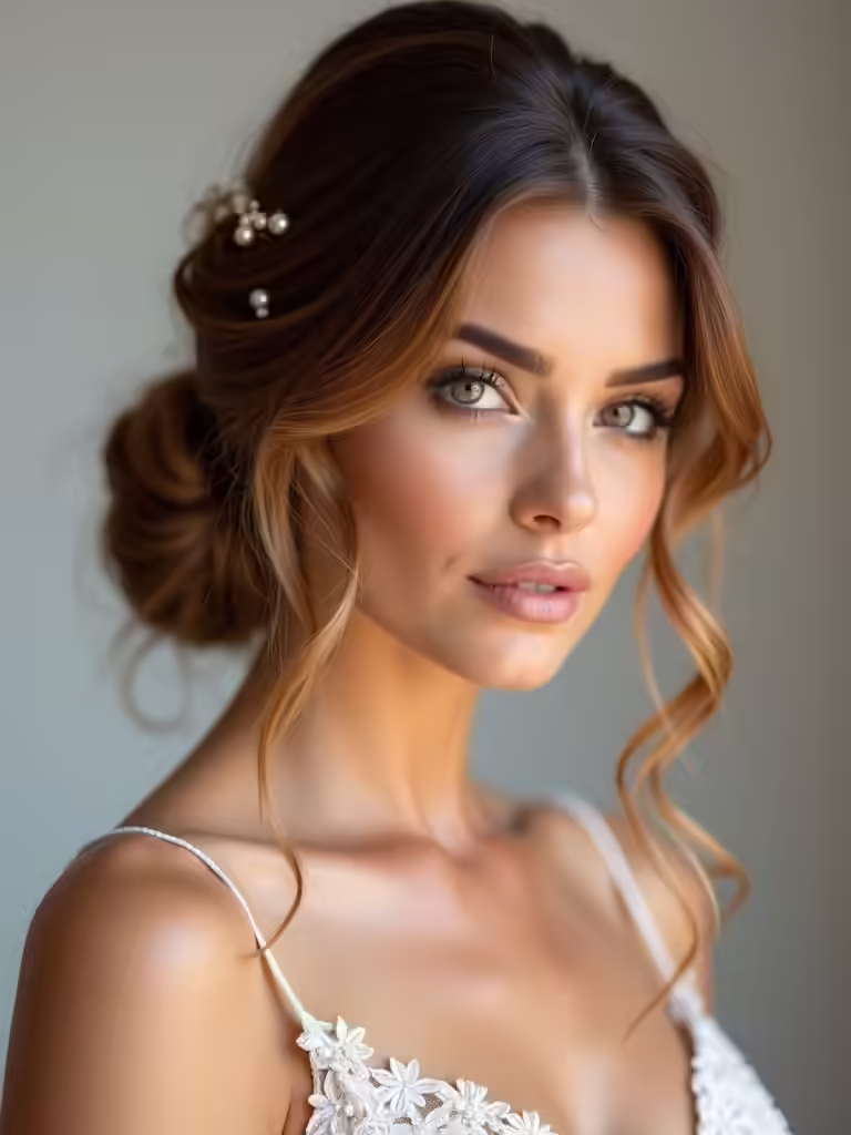 effortless romantic messy buns