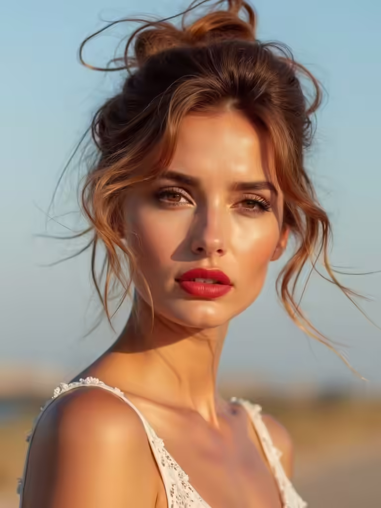 effortless romantic outdoor updos