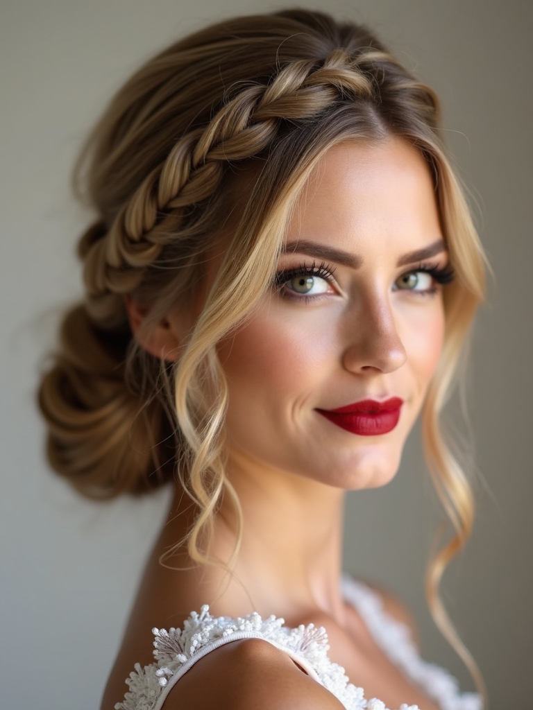 effortless romantic waterfall braid
