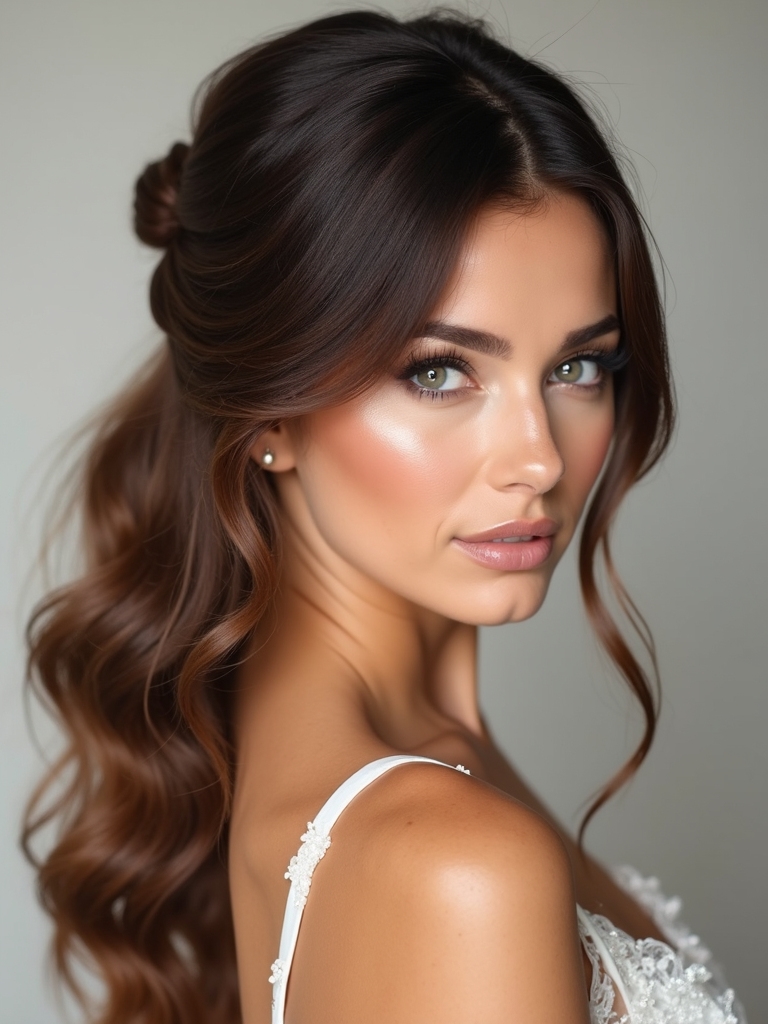 effortless secure half up styles