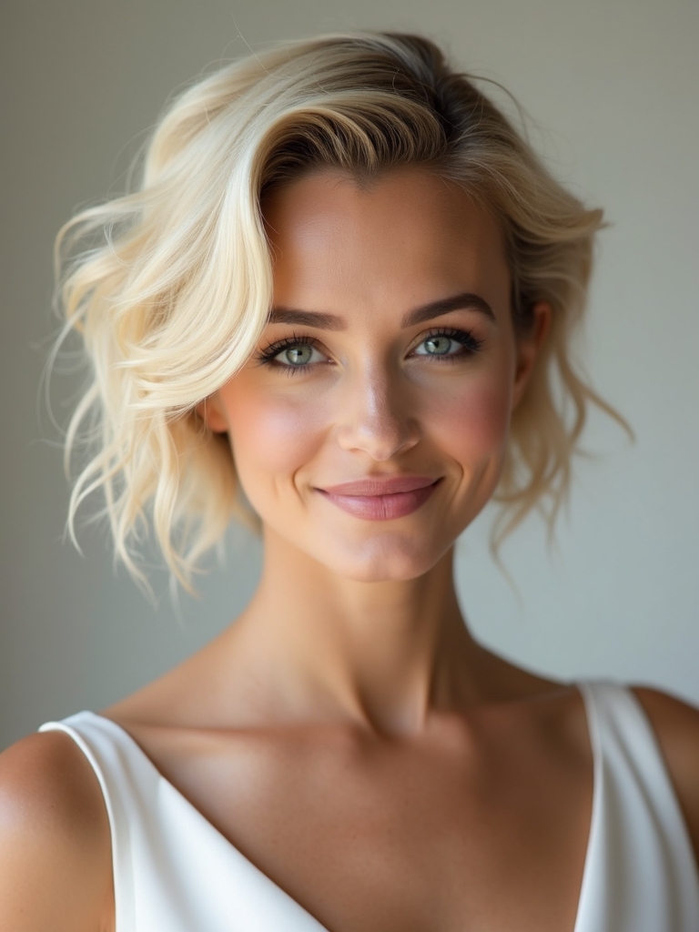 effortless short hair waves