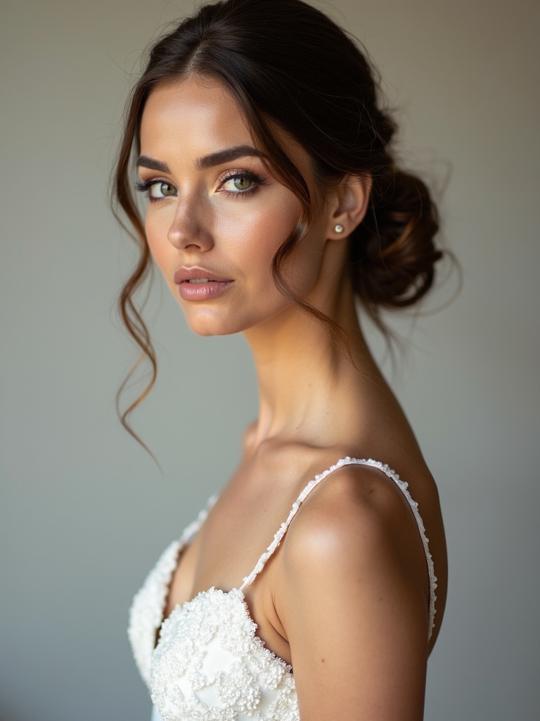 effortless sleek bridal style