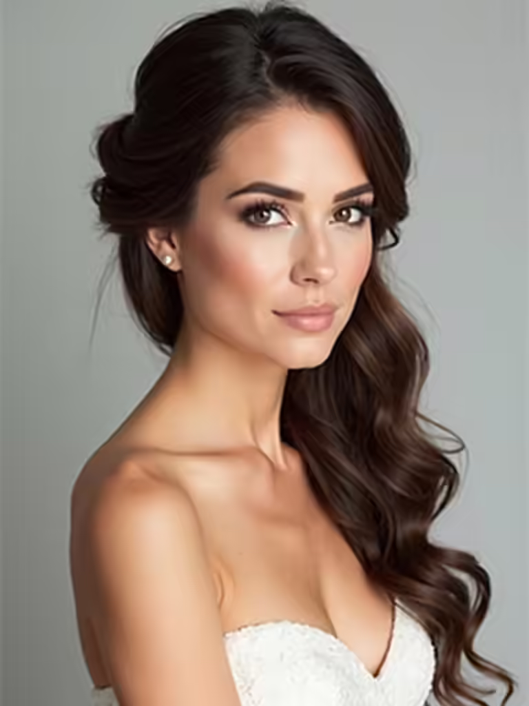 effortlessly feminine half up hairstyle