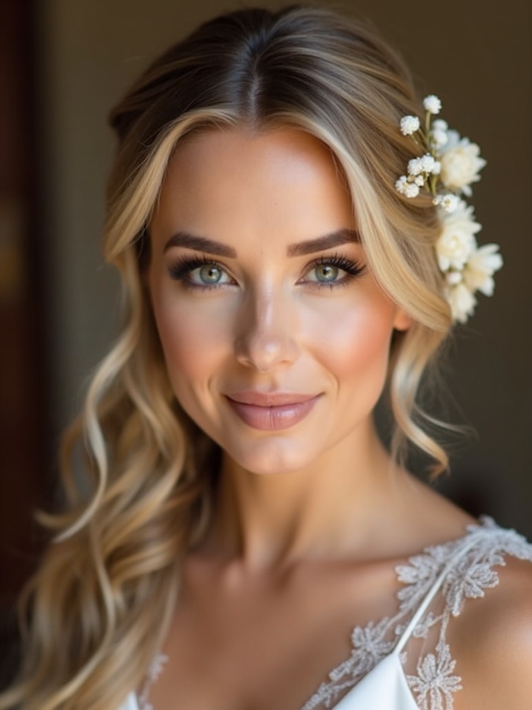 effortlessly polished romantic hairstyle
