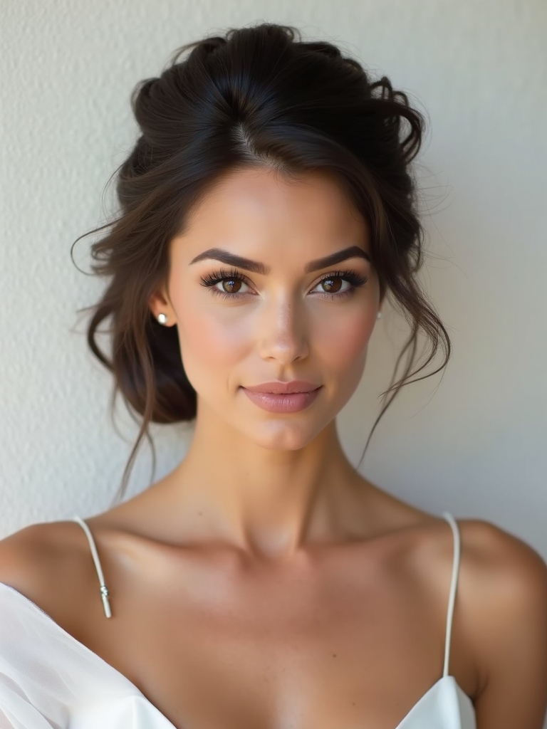 effortlessly radiant messy chignon