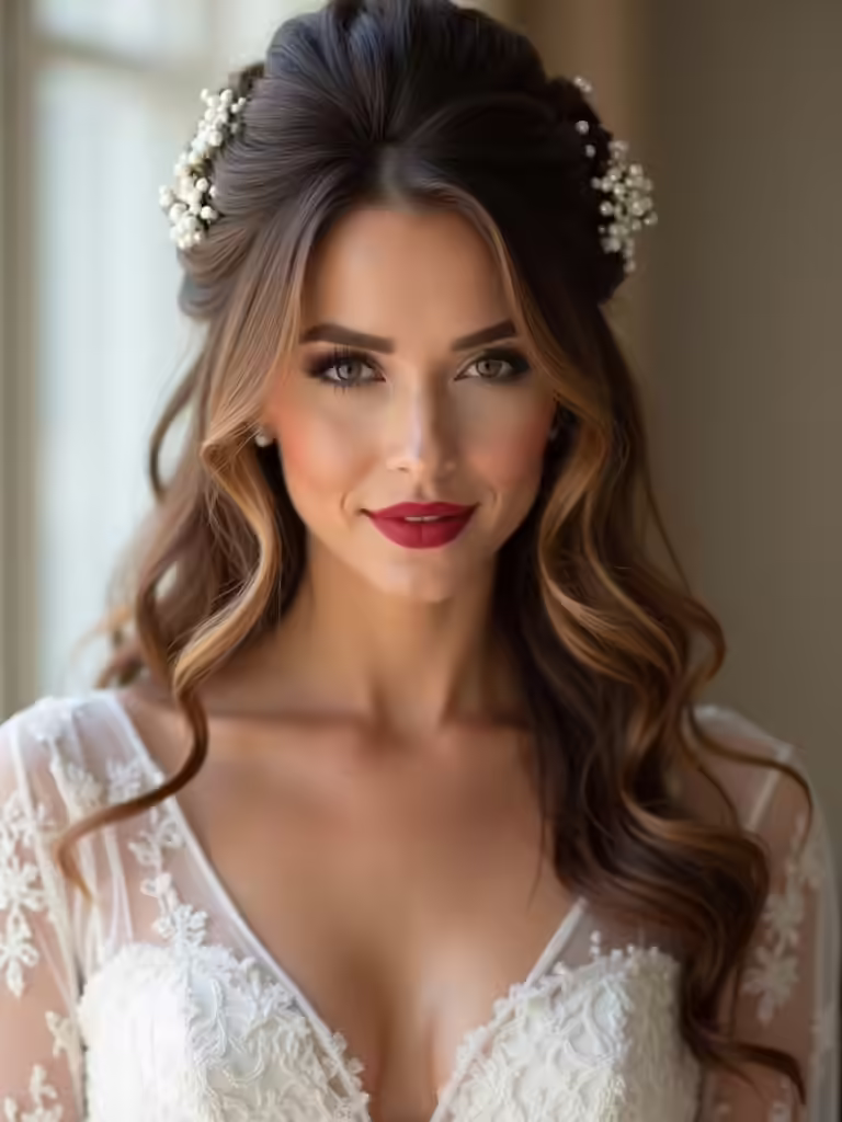 effortlessly romantic hairstyle choice