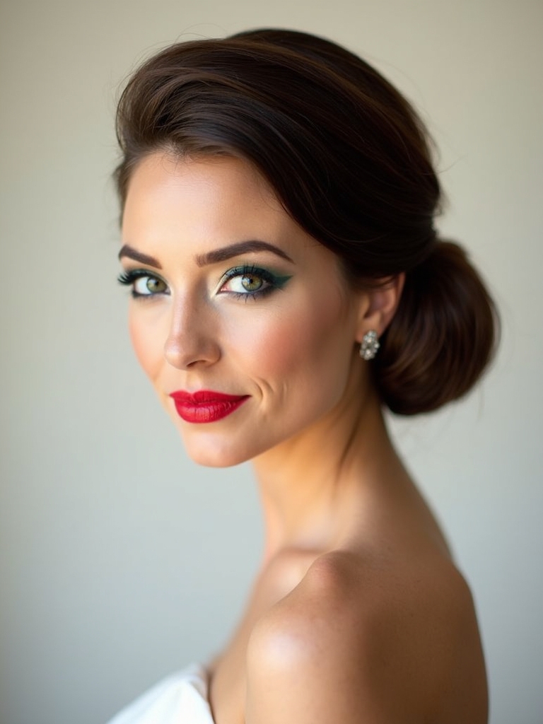 elegant bob bridal updos