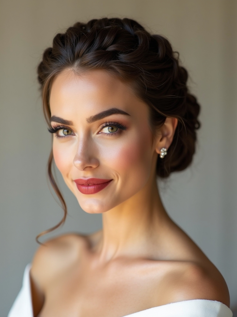 elegant braided bun styles