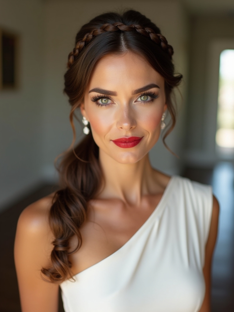 elegant braided crown hairstyle
