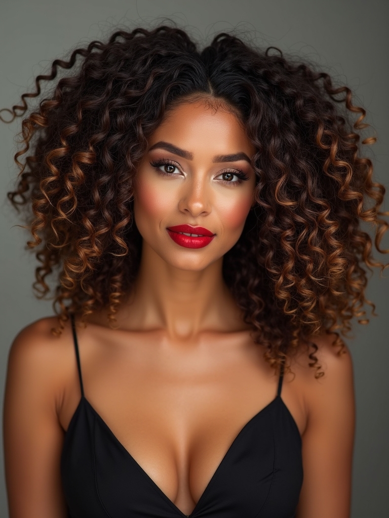 elegant braided curl accents