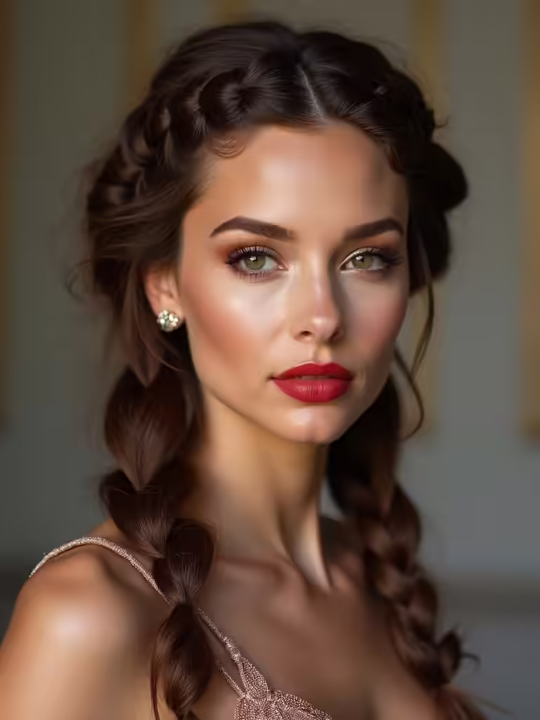 elegant braided engagement hairstyles