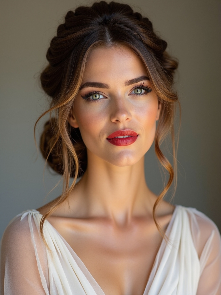 elegant braided updo variations