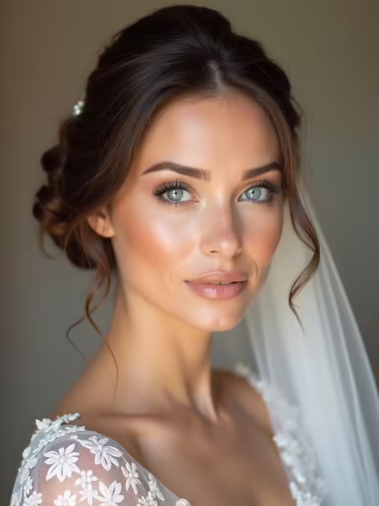elegant bridal updo styles