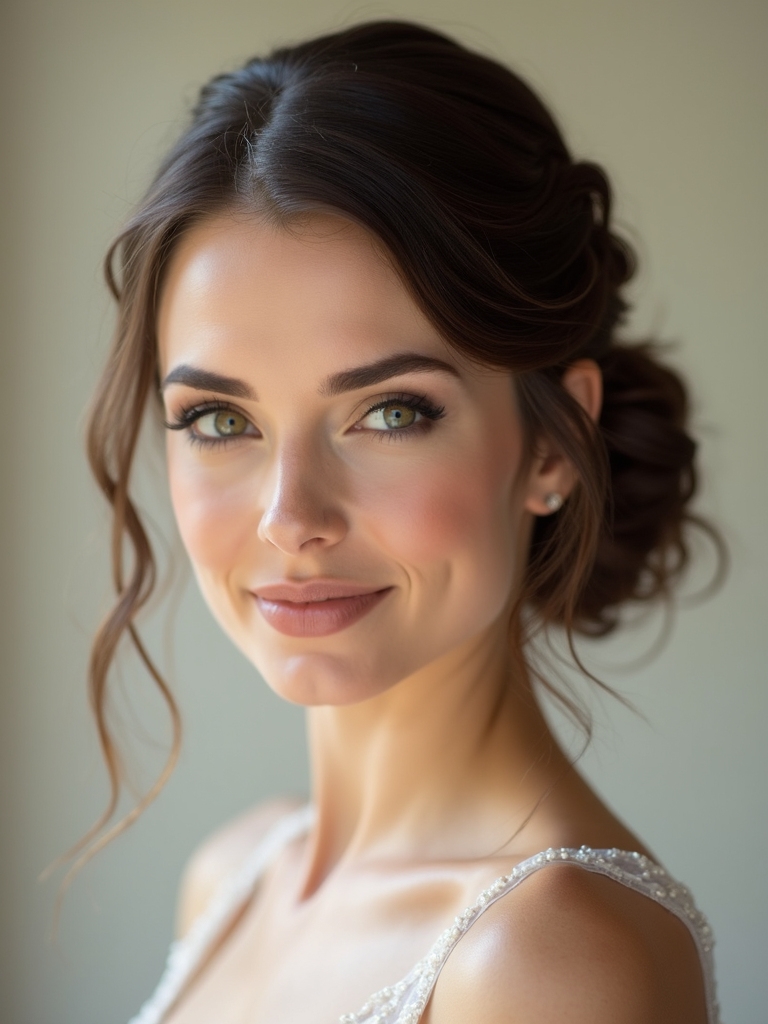 elegant chignons for brides