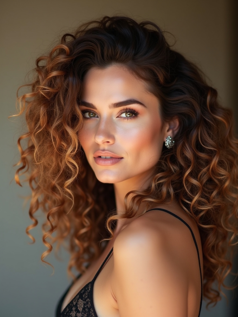 elegant comfortable bridal curls