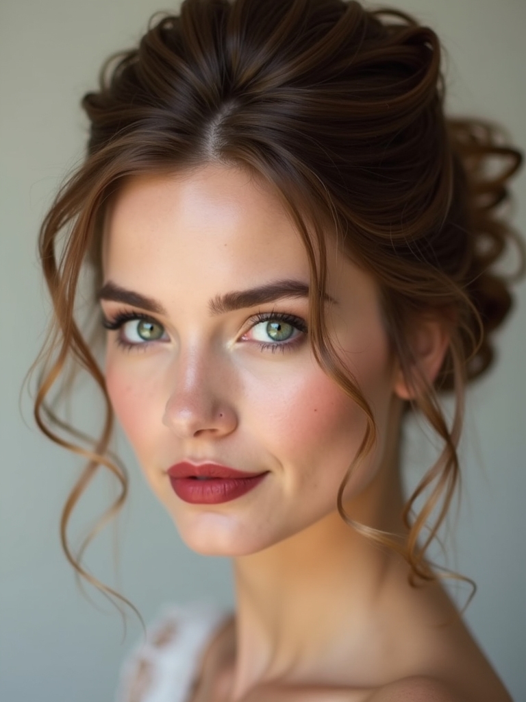 elegant crown volume updo