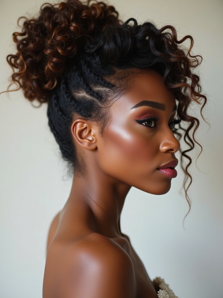 elegant defined chignon style