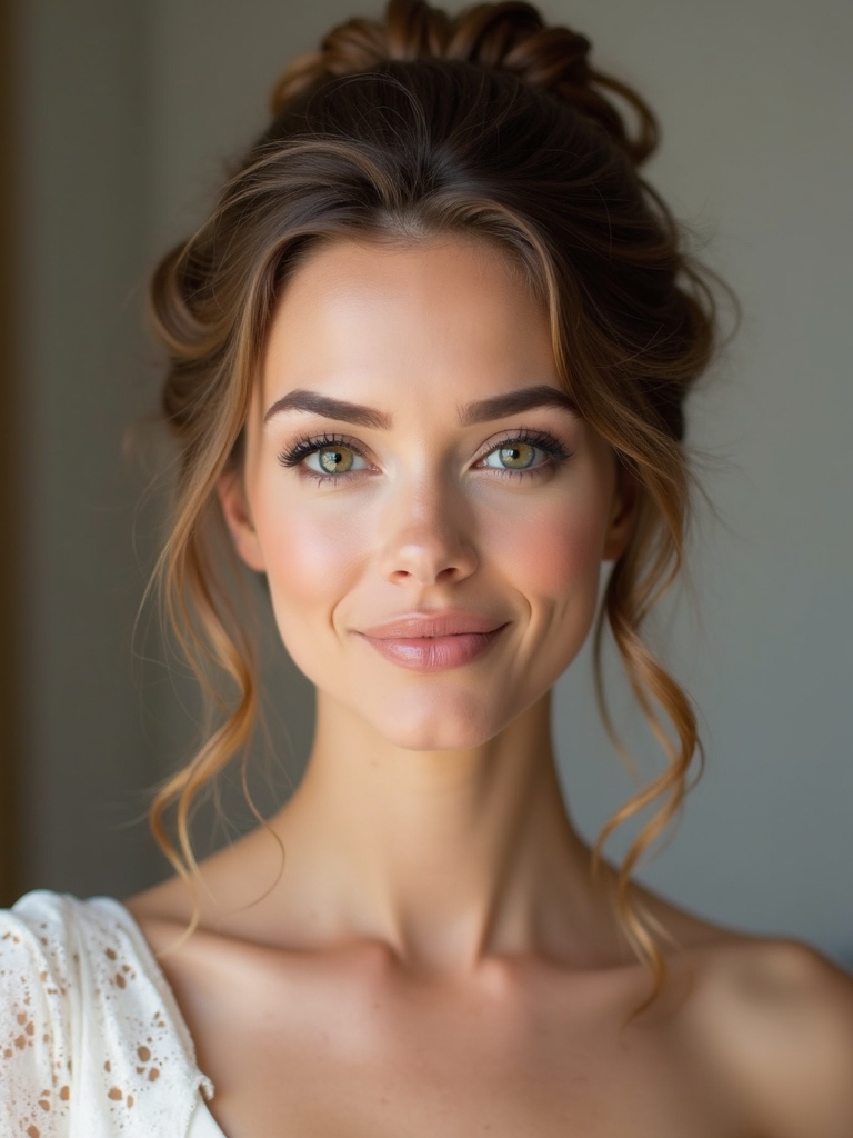 elegant engagement party hairstyles
