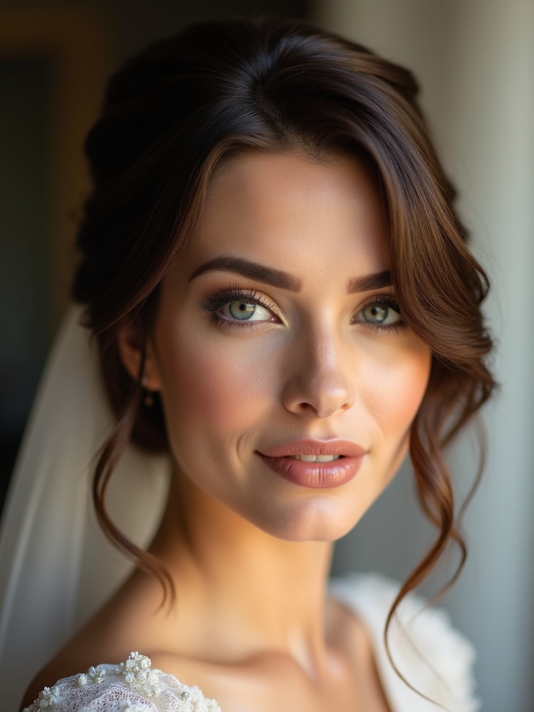 elegant face framing hairstyle
