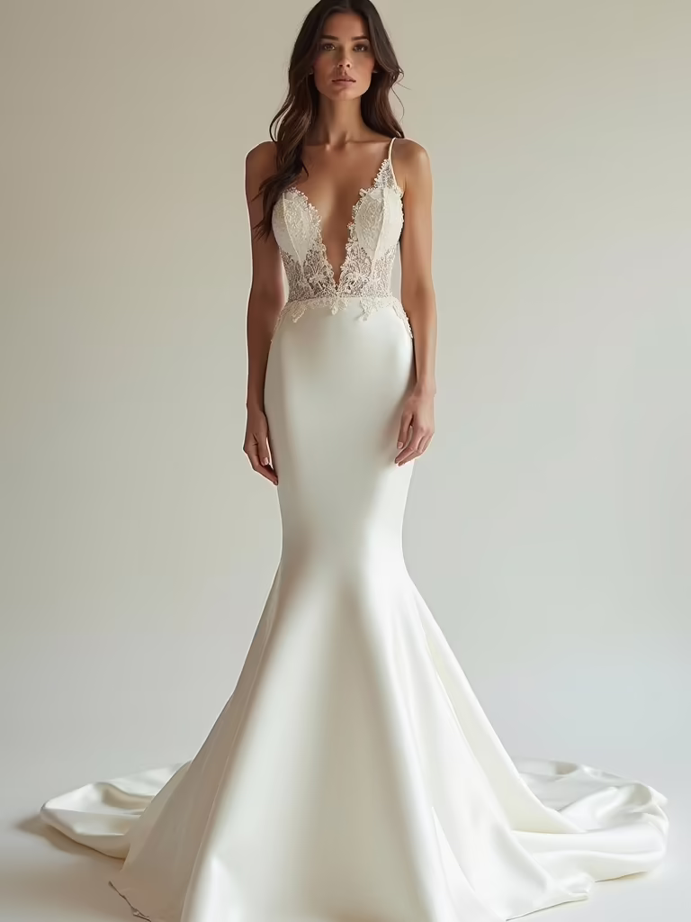 elegant figure hugging mermaid style