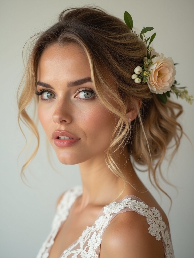 elegant floral bridal accessories