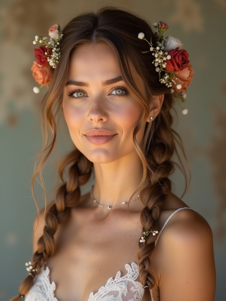 elegant floral hair accessories