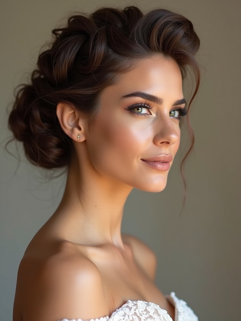 elegant fullness with braids