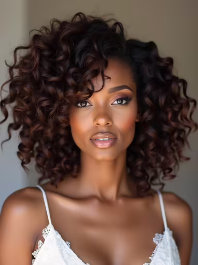 elegant half up curly hairstyles