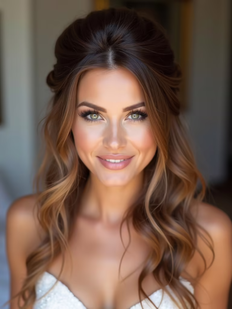 elegant half up hairstyle tips