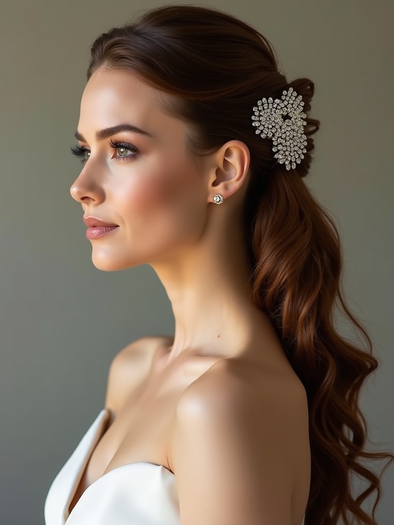 elegant half up hairstyle tutorial